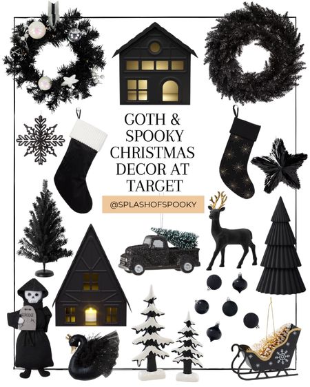 Creepmas, Hexmas, Goth Christmas, Spooky Christmas, WHATEVER you want to call it, has finally hit Target! 

Deck the halls with a touch of black, white and gold holiday decor. How spooky cute is all this? Looks like Spookmas is heading into the mainstream. 

#LTKSeasonal #LTKfindsunder50 #LTKHoliday