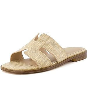 CUSHIONAIRE Women's Voyage slide sandal +Memory Foam, Wide Widths Available | Amazon (US)