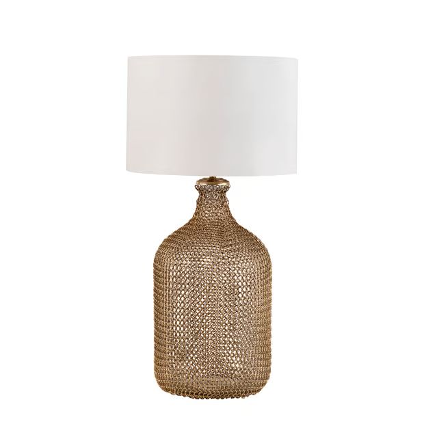 Gold 29-Inch Grace Gold Chained Glass Table Lamp | Rugs USA