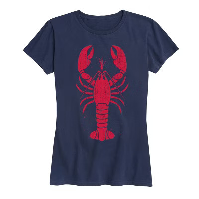 Women's - Instant Message - Vintage Lobster Short Sleeve Graphic T-Shirt | Target