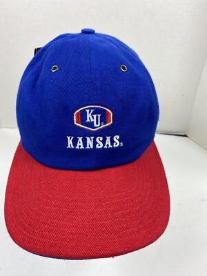 vintage kansas jayhawks nike strapback hat cap deadstock NWT adult OSFA 90s ?  | eBay | eBay US
