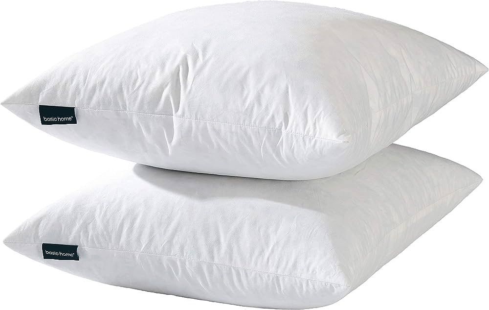 Basic Home 22x22 Decorative Throw Pillow Cotton Amazon Home Decor Finds Amazon Favorites | Amazon (US)
