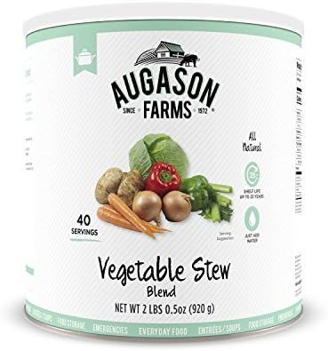 Augason Farms Vegetable Stew Blend 2 lbs 0.5 oz No. 10 Can | Amazon (US)