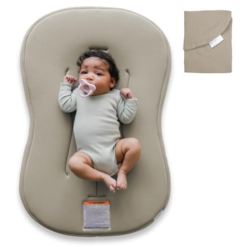 snuggle me® Baby Lounger Curve (Birch) + Lounger Cover (Birch) - Bundle | Amazon (US)
