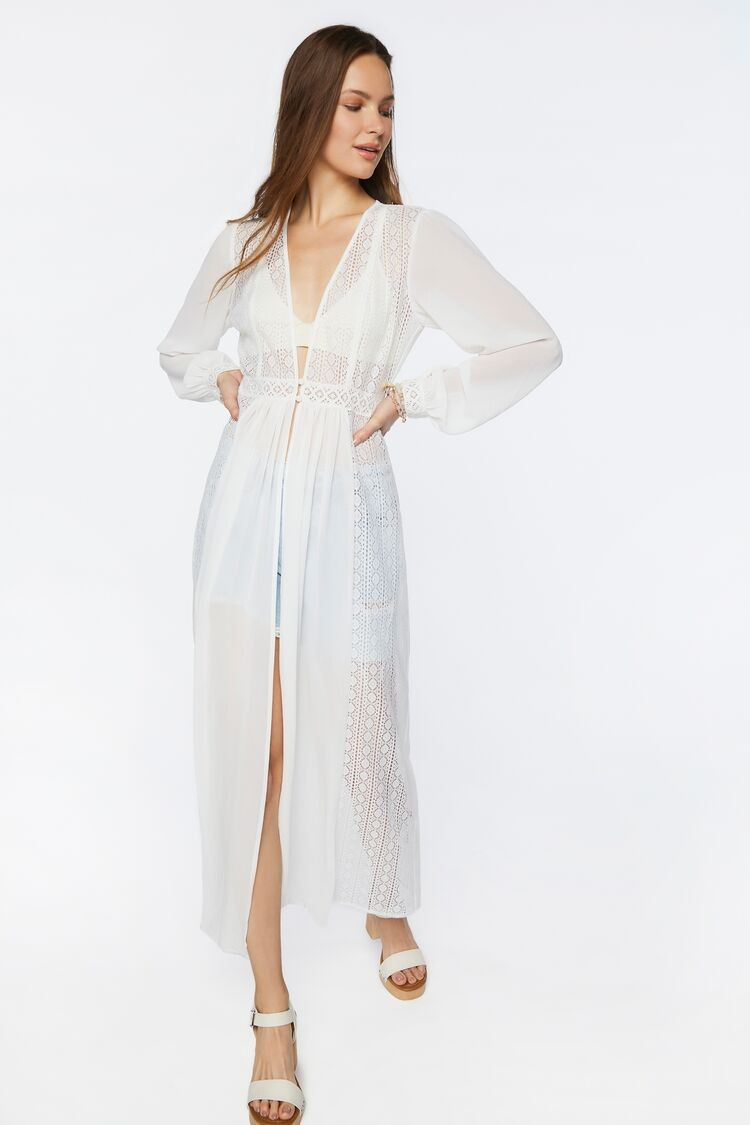 Sheer Lace Duster Jacket | Forever 21 | Forever 21 (US)