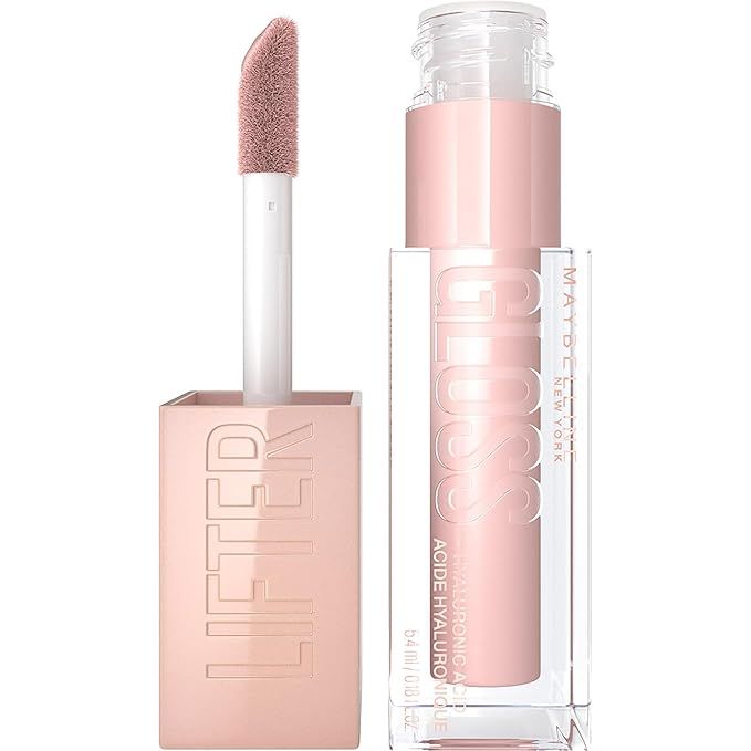 Maybelline Lifter Gloss Lip Gloss, Hydrating & High Shine - Ice (Pink Neutral) | Amazon (US)