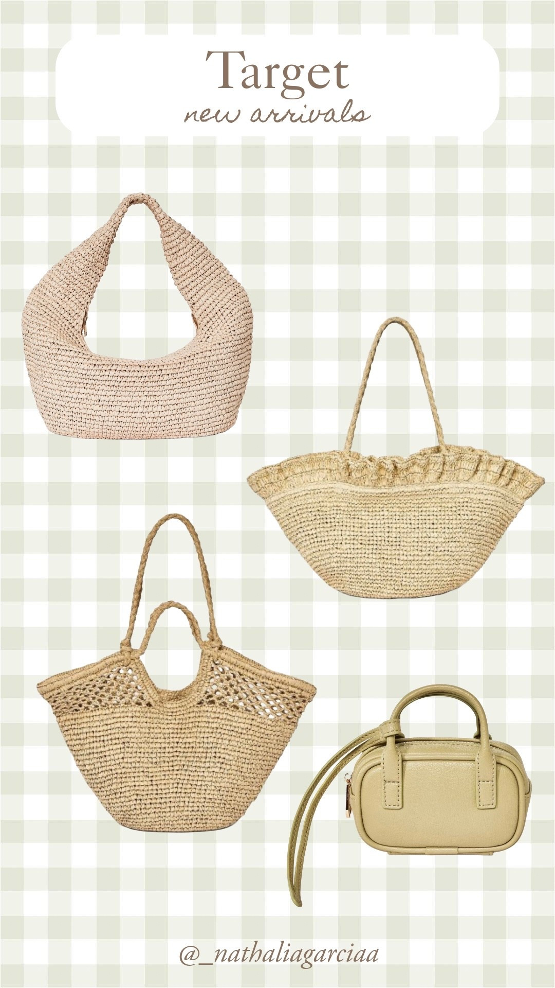 Target new arrivals!🌸 Straw tote bags for spring ✨ | spring accessories | handbags | vacation essentials

#LTKootd #LTKSeasonal #LTKTravel