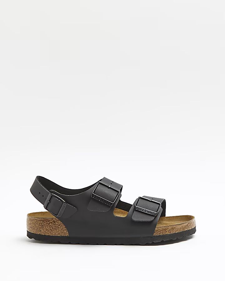 Birkenstock black Milano sandals | River Island (UK & IE)