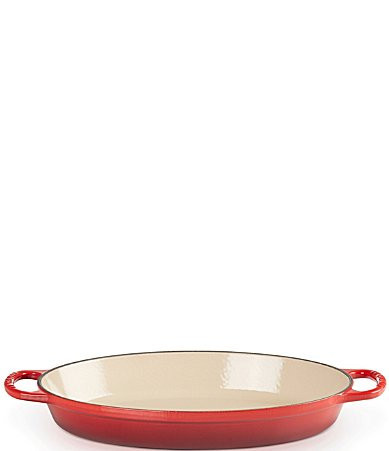 Le Creuset Signature 3-Quart Enameled Cast Iron Oval Baker with Loop Handles - Cerise | Dillard's