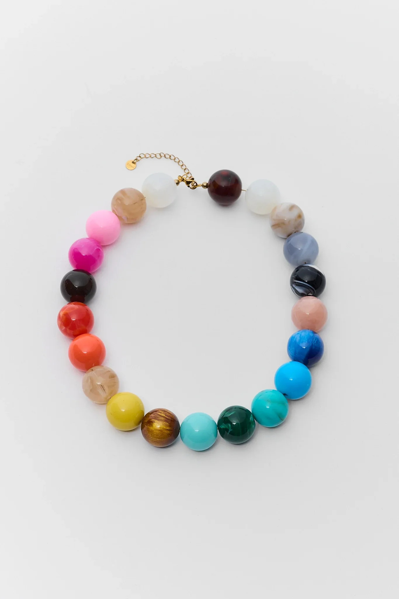 Multi Colored Resin Beaded Necklace | Avara