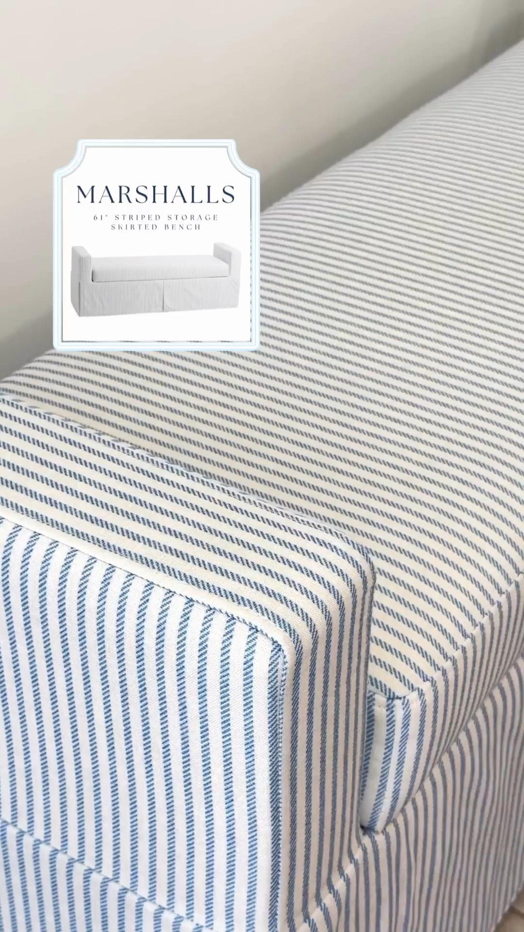 Look for Less Skirted storage bench from Marshalls! 61” long from Lillian August @Marshalls @TJ Maxx

#LTKHome
