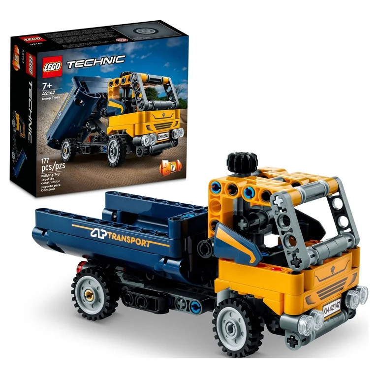 LEGO Technic Dump Truck 2 in 1 Toy Building Set 42147, Model Construction Vehicle and Excavator D... | Walmart (US)