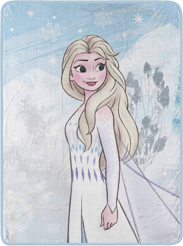 Northwest Frozen Micro Raschel Throw Blanket, 46" x 60", Snowscape | Amazon (US)