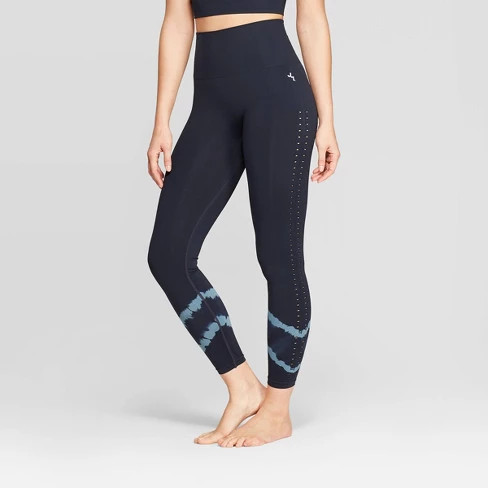 Women's High-Waisted 7/8 Seamless Tie Dye Leggings - JoyLab™ | Target