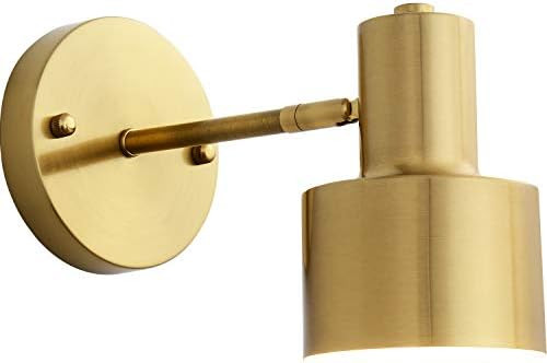 Wall Light Adjustable Lamp,Rotatable Wall Sconce with Metal Shade - Gold, for Bedroom, Living Roo... | Amazon (US)
