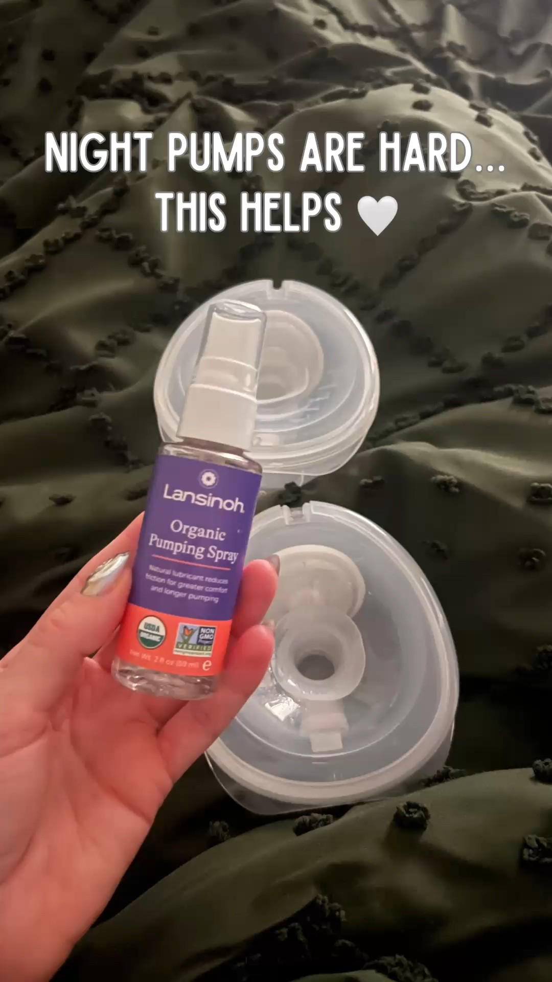 Late-night pumps are a little easier with products that actually make a difference 🤍 This pumping spray has been a game changer for comfort during my evening + midnight pump sessions. A tiny thing that makes those long nights feel a little more manageable. Linked in my LTK for my fellow pumping moms 🫶

#LTKbaby #LTKfamily #BreastfeedingMom #PumpingMom #MomLife

#LTKstorytime #LTKselfcare #LTKmomlife