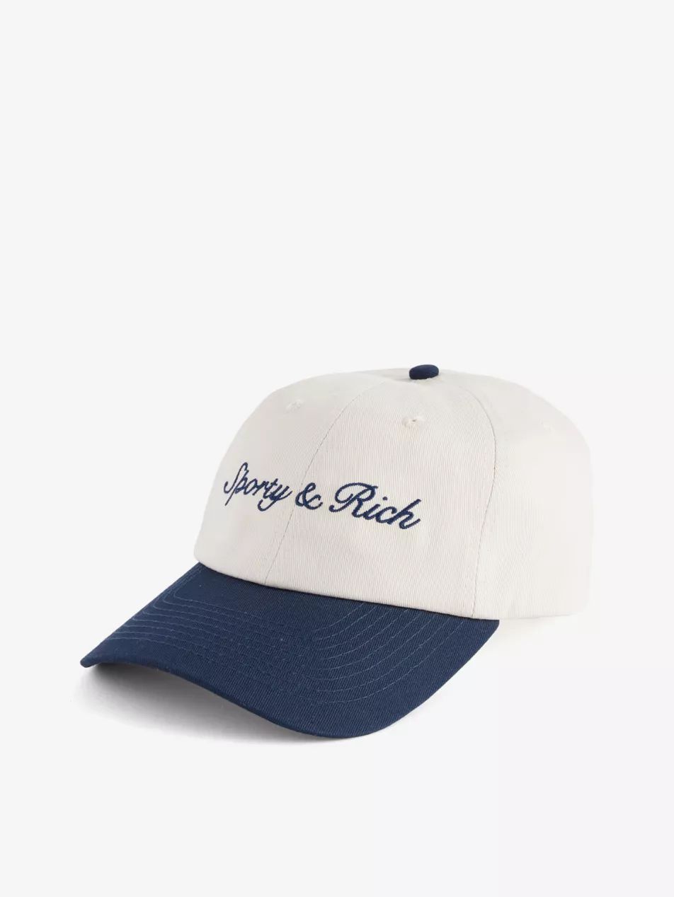 Syracuse logo-embroidered cotton-twill cap | Selfridges
