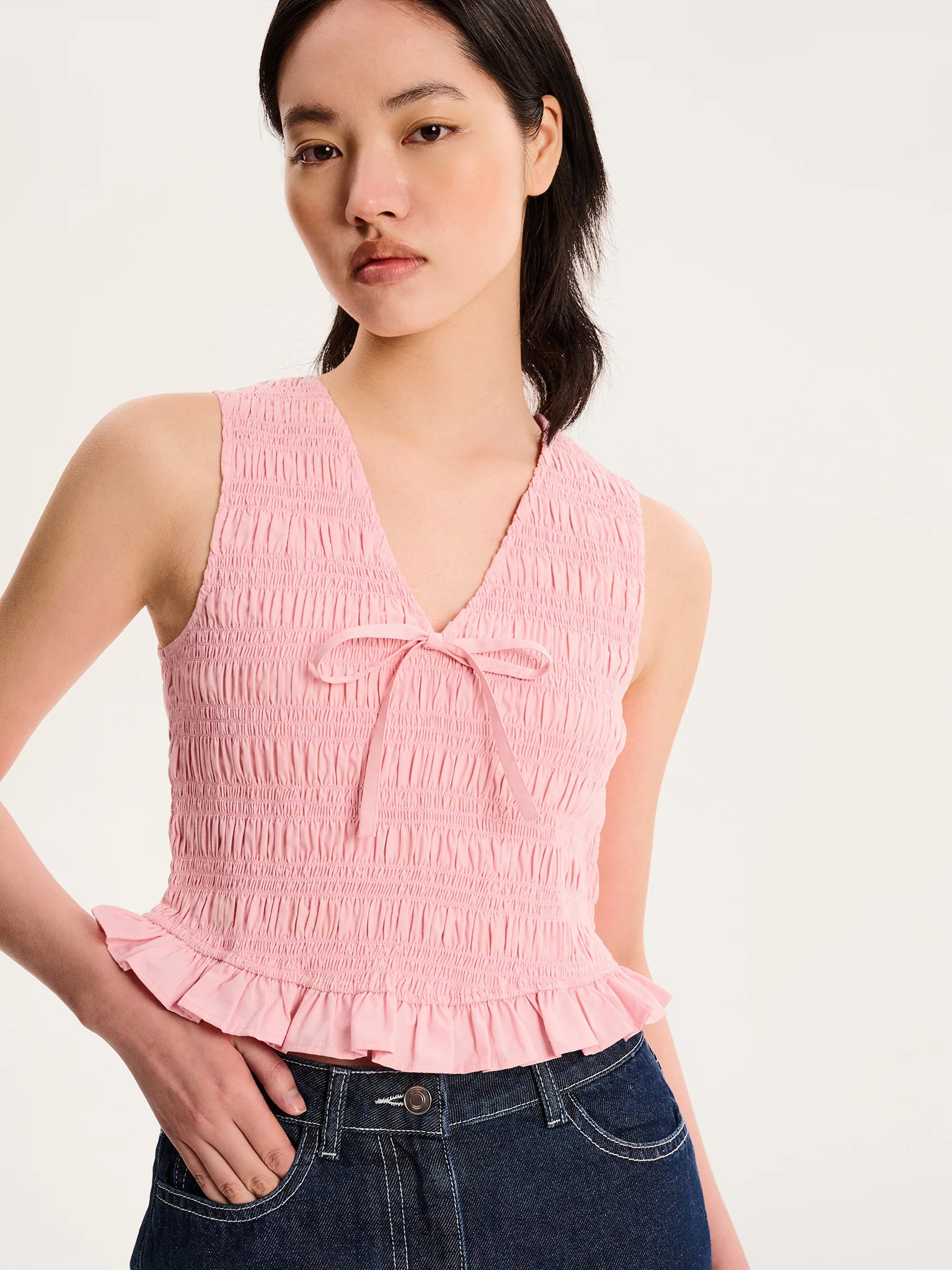 Florrie Top in Pink | OMNES UK