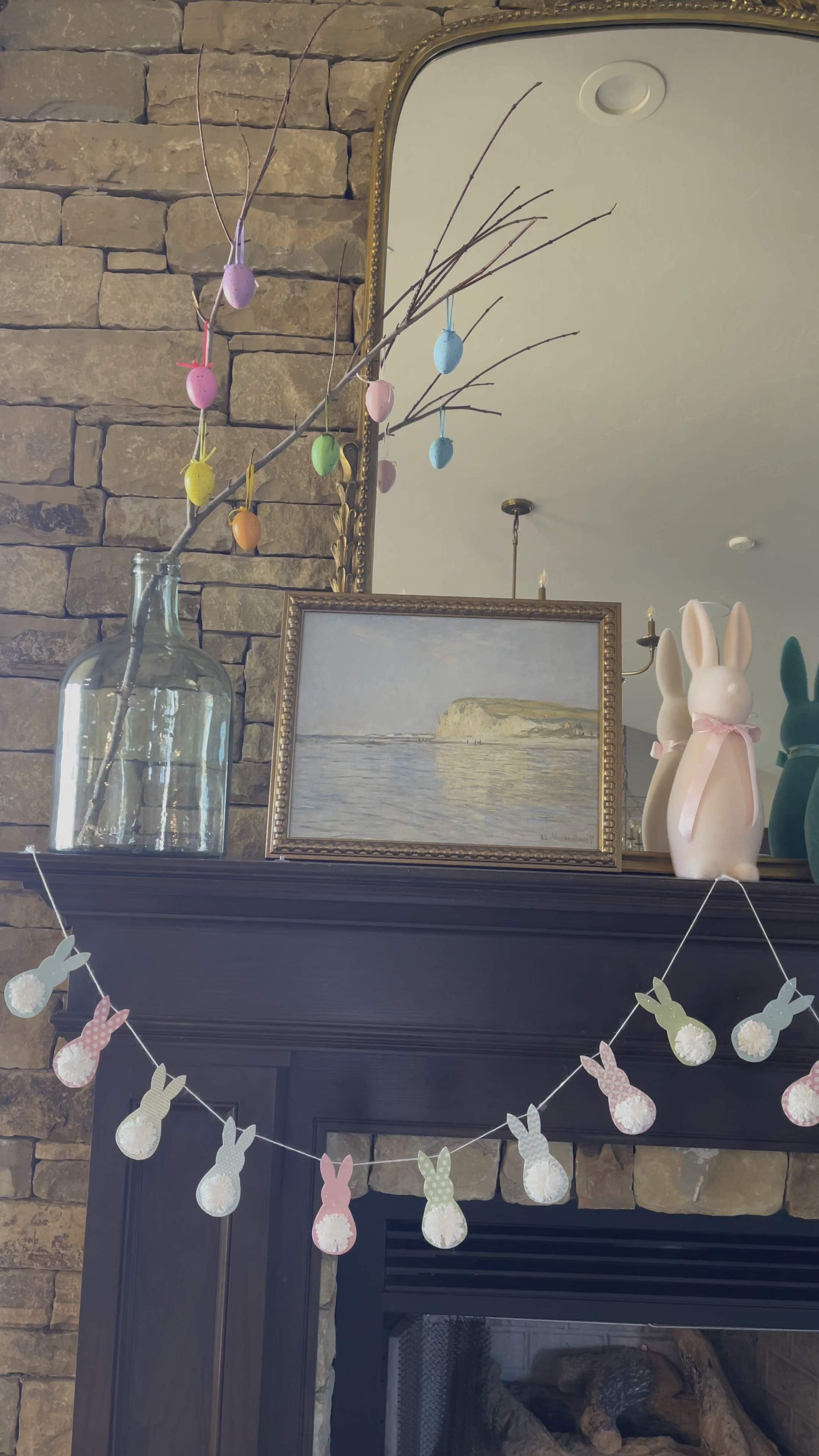 I love a mantle refresh! 

The big jar is from target but cannot find the exact one, linked simi 