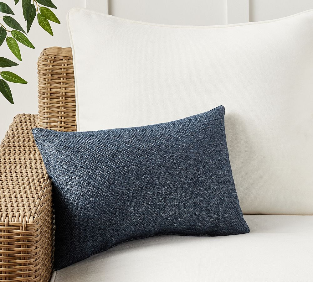 Sunbrella® Recycled Woven Outdoor Pillow | Pottery Barn (US)