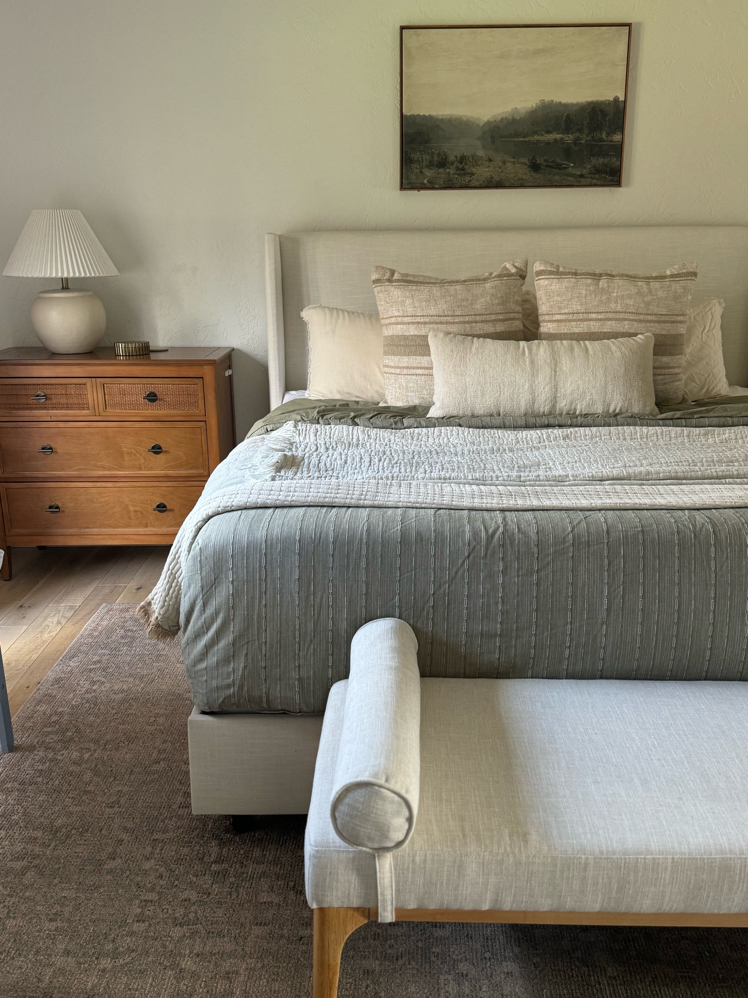 Cozy bedroom inspo 🤎
Bedding, bedroom set, oversized nightstands, pillows, throw pillows, linen bench, bedroom inspo 

#LTKHome #LTKGiftGuide #LTKHoliday