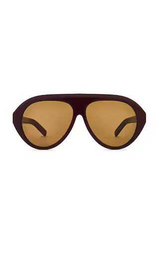 The Icon Sunglasses in Burgundy | Revolve Clothing (Global)