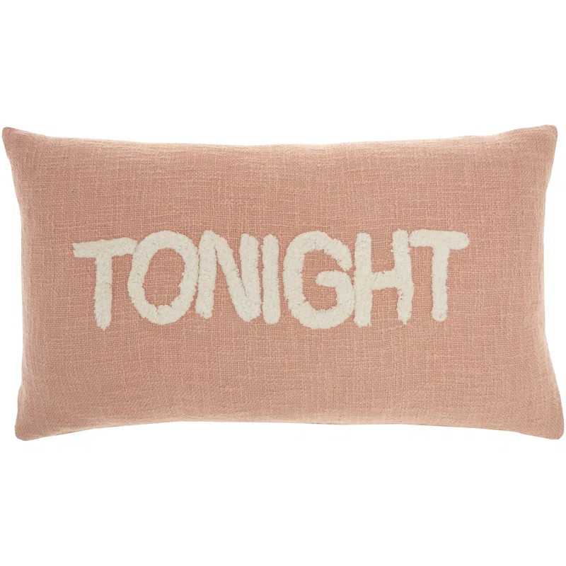 Gadiel Tonight/Not Tonight Rectangular Cotton Pillow Cover & Insert | Wayfair North America