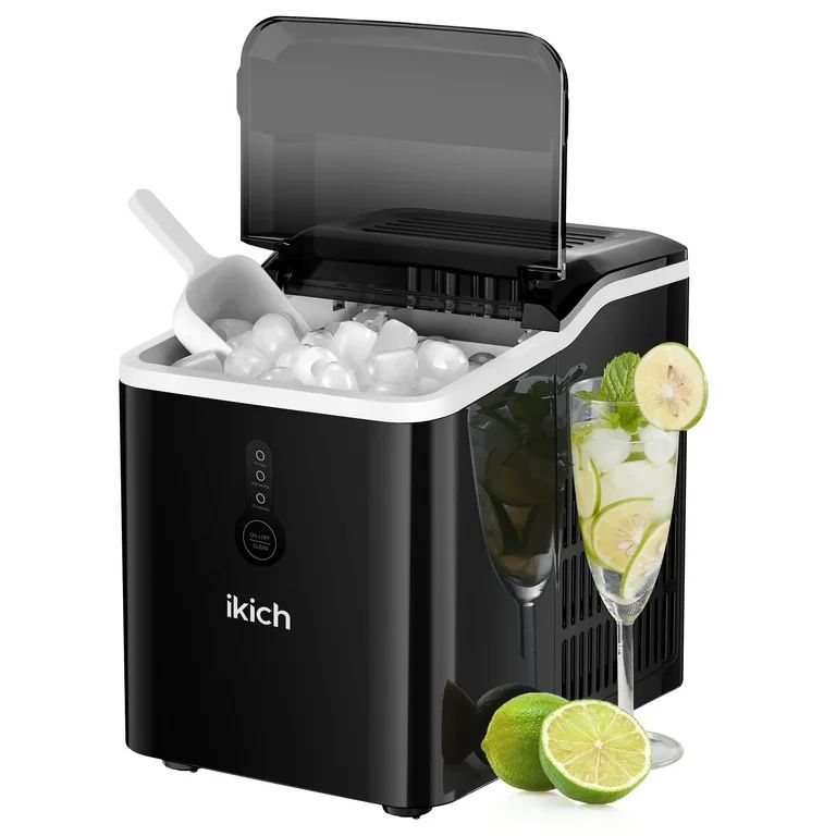 Ikich Portable Countertop Ice Maker with Self-Cleaning/LED Display/Scoop Basket, 26Lbs/Day for Ho... | Walmart (US)