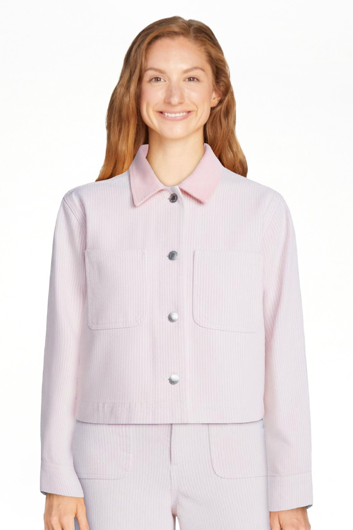 Free Assembly Women's Cropped Cotton Chore Jacket, Sizes XS-XXL | Walmart (US)