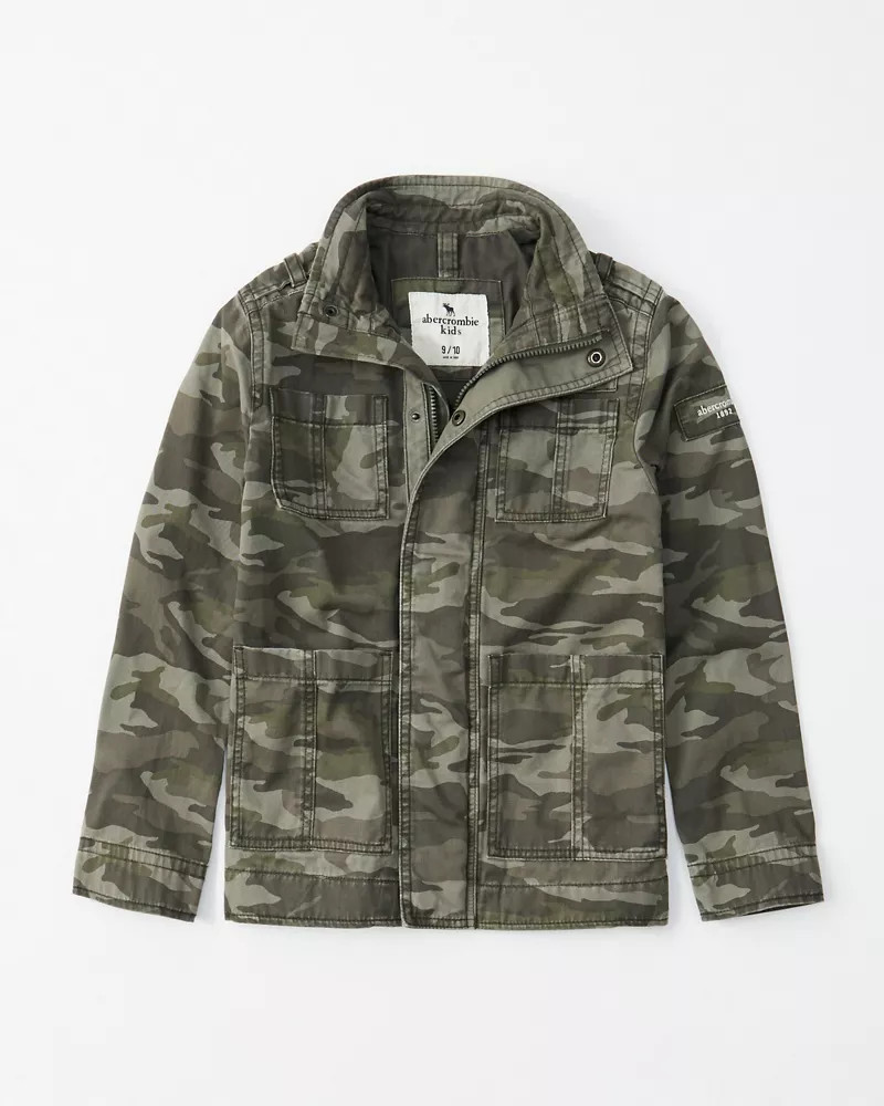 camo shirt jacket | Abercrombie & Fitch US & UK