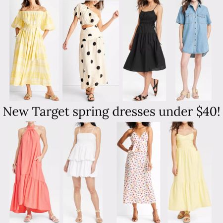 New spring dresses from target on sale under $40! 
.
Easter dress wedding guest dress spring outfit midi dress target finds 

#LTKstyletip #LTKfindsunder50 #LTKsalealert