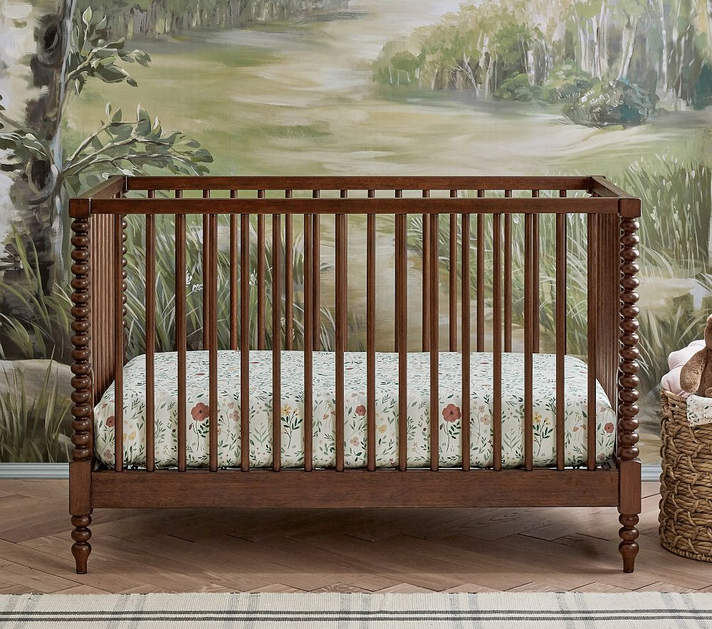 Chris Loves Julia Turned Wood Convertible Crib | Pottery Barn Kids