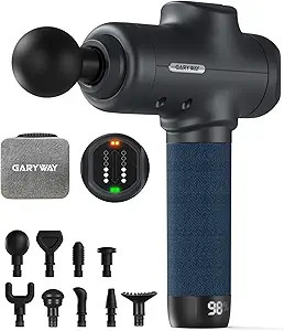 Massage Gun Deep Tissue with 9 Head Attachments & 6 Speed Levels Percussion Massager for Full Bod... | Amazon (US)