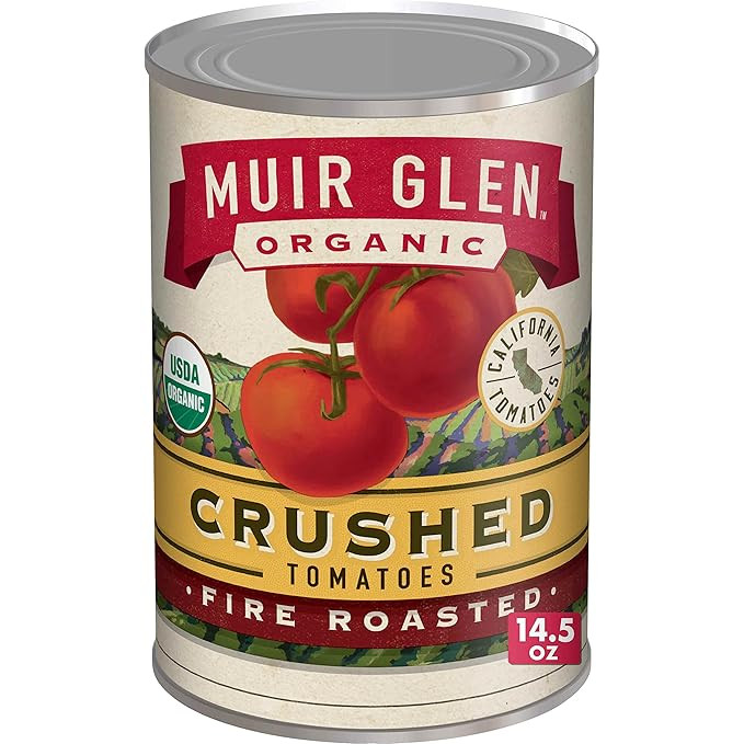 Muir Glen Organic Crushed Fire Roasted Canned Tomatoes, 14.5 oz. | Amazon (US)