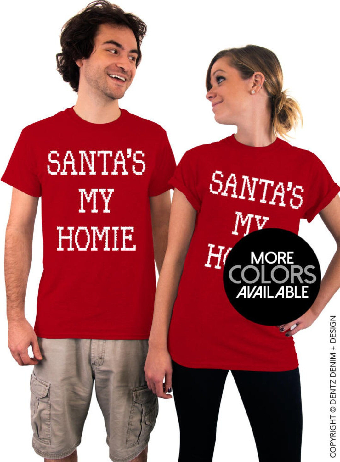 Santa's My Homie - Unisex T-Shirt - Ugly Christmas Shirt, Santa Claus, Gift from Santa, Family Tees, | Etsy (US)