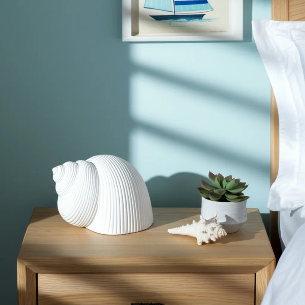 Coastal Shell Stoneware Figurine with Textured Design and Sculptural Detailing for Nautical and B... | Wayfair North America