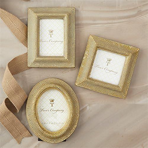 Two's Company Golden DOTS Photo Frame ASST 3 Shapes | Amazon (US)