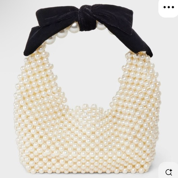 NEW- A New Day Beaded Pearl Bow Bag | Poshmark