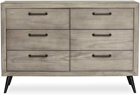 Evolur Stilnovo Mid Century Double Dresser, Windsor Oak Grey, 52x18x35 Inch (Pack of 1) | Amazon (US)