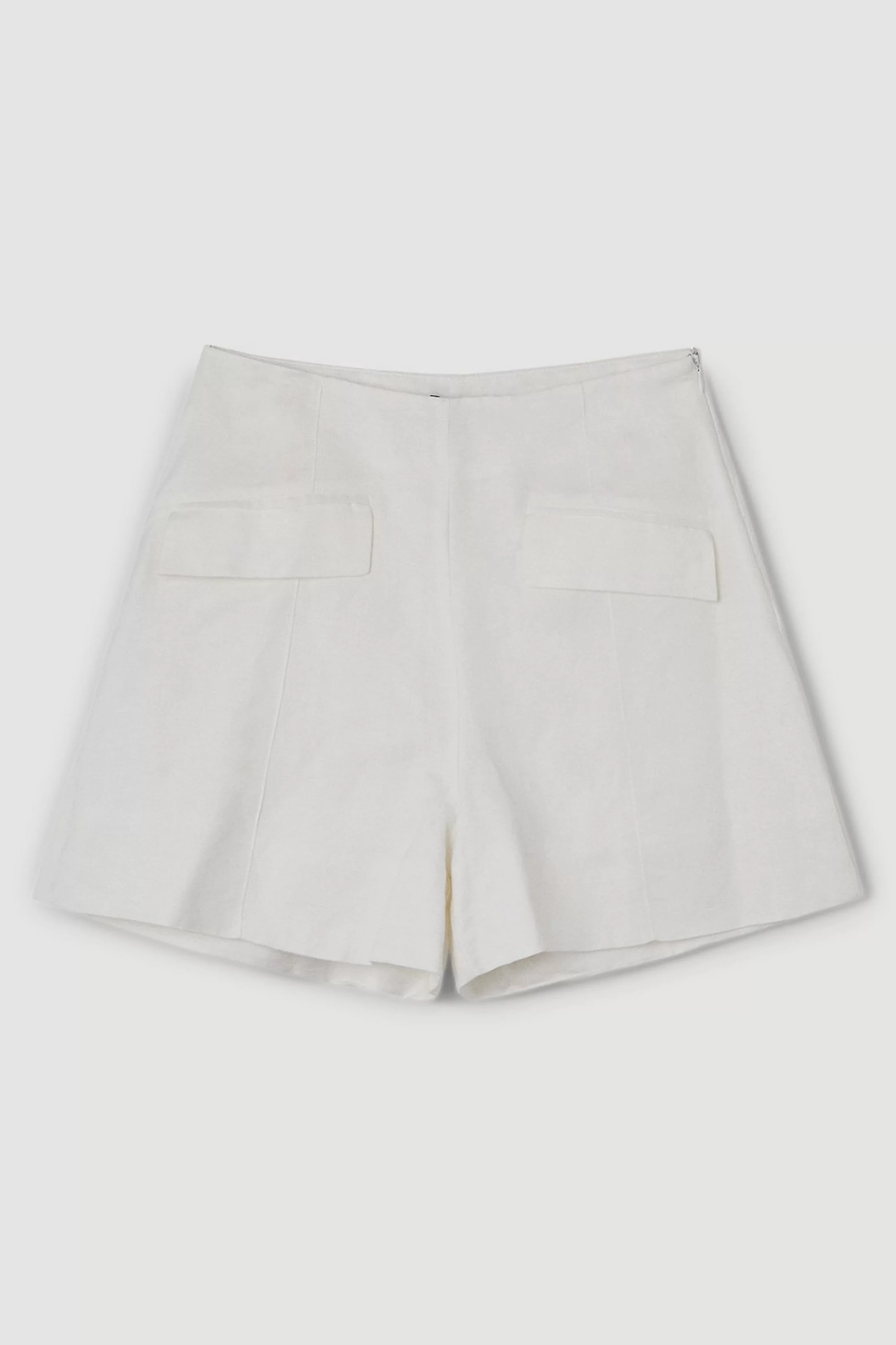Viscose Linen City Woven Short | Karen Millen UK + IE + DE + NL
