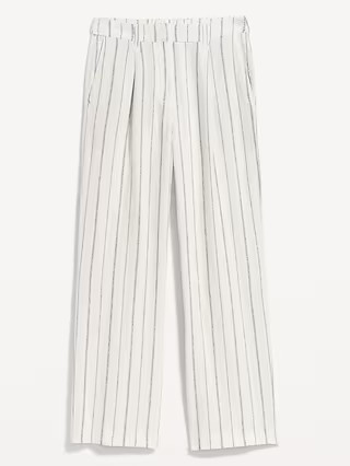 Extra High-Waisted Linen-Blend Wide-Leg Taylor Pants | Old Navy (US)