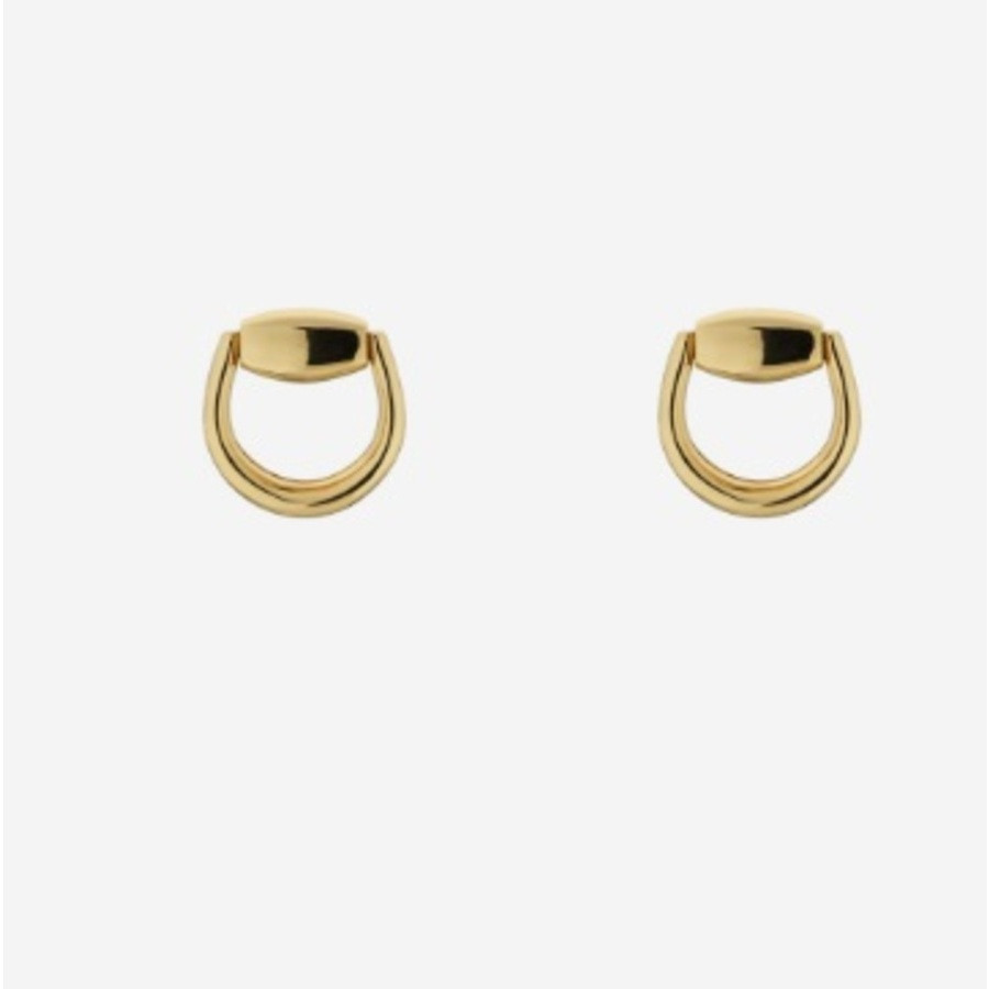Gucci Horsebit Stud Earrings in 18K Yellow Gold - YBD800098001 | Jomashop.com & JomaDeals.com