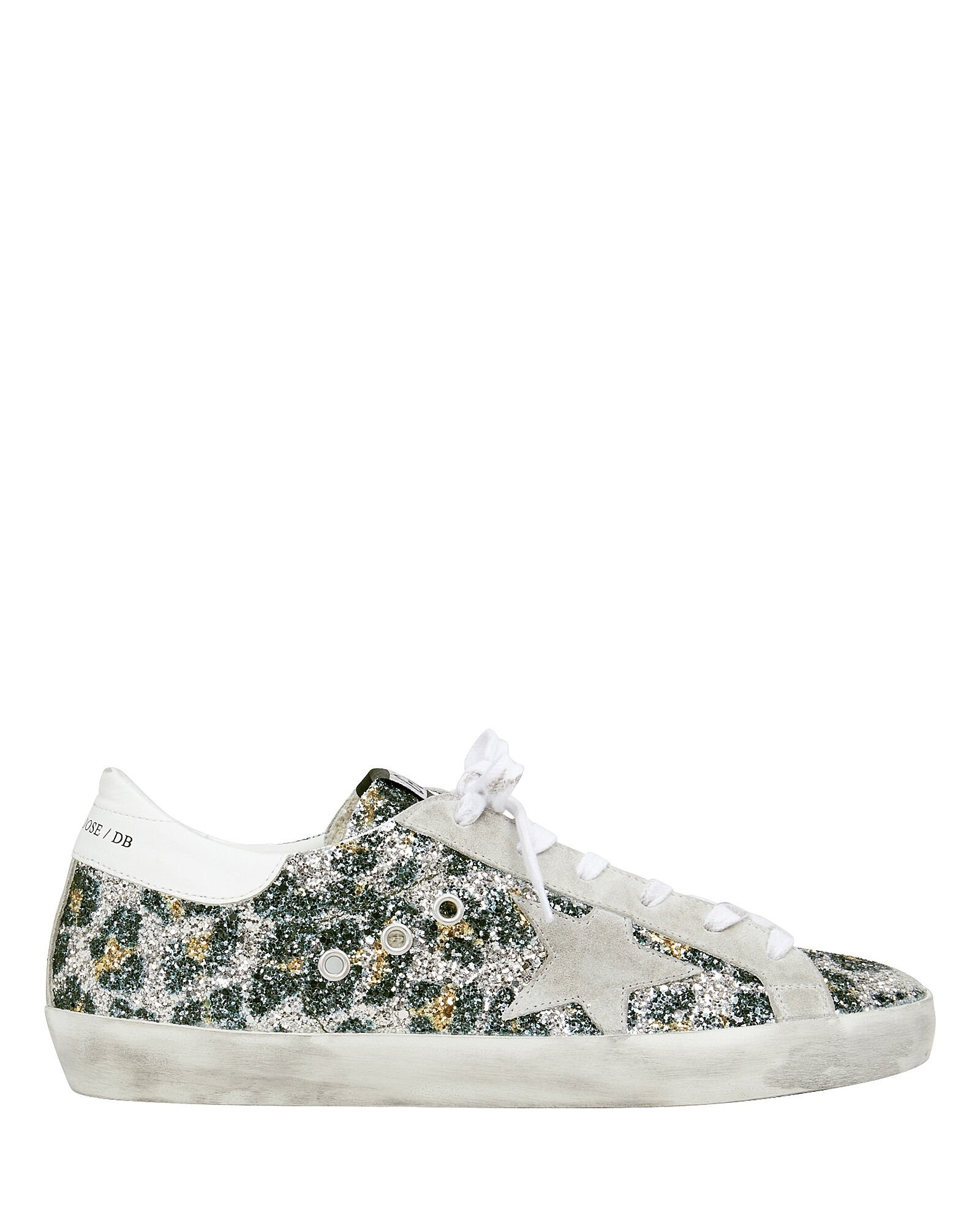 Superstar Leopard Glitter Low-Top Sneakers | INTERMIX