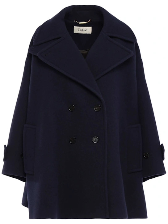 Wool blend short coat | Luisaviaroma