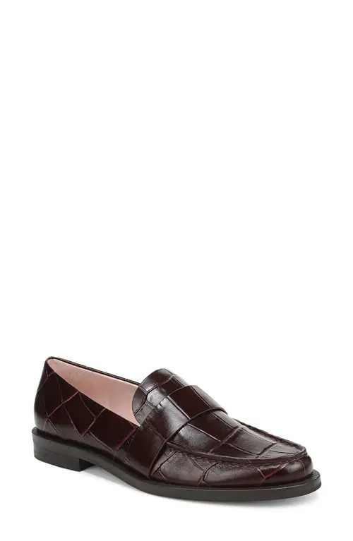 Favorite Daughter Lola Loafer in Deep Bordeaux Croc at Nordstrom, Size 9 | Nordstrom