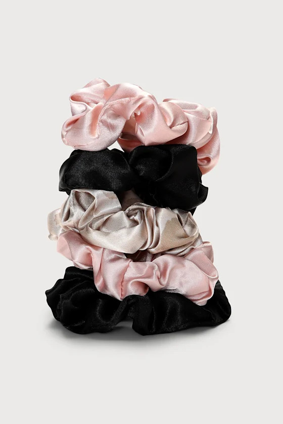 Slumber Party Multi Satin Sleep Scrunchie Set | Lulus (US)