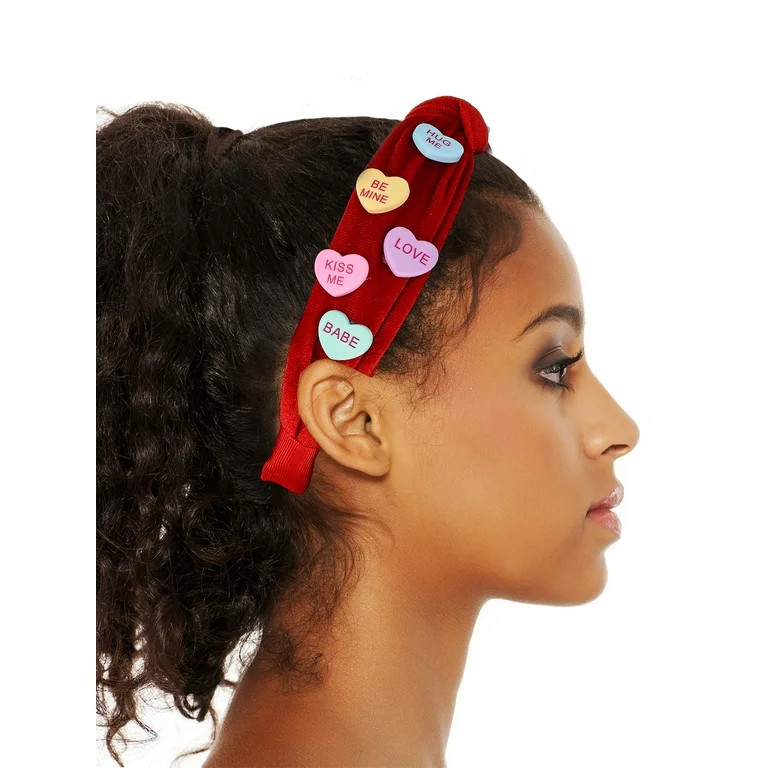 Way to Celebrate Valentine's Day Candy Heart Headband, 1 Piece | Walmart (US)
