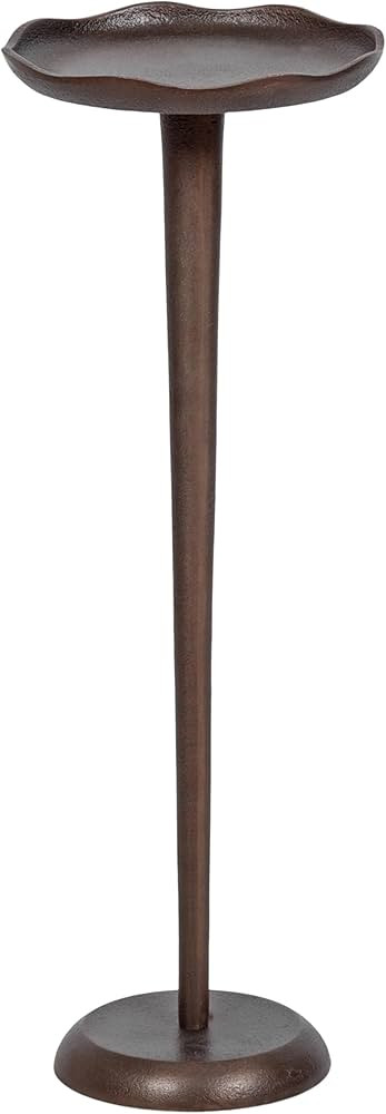 Kate and Laurel Alessia Modern Decorative Metal Drink Table, 8 x 8 x 22, Bronze, Round Cast Alumi... | Amazon (US)