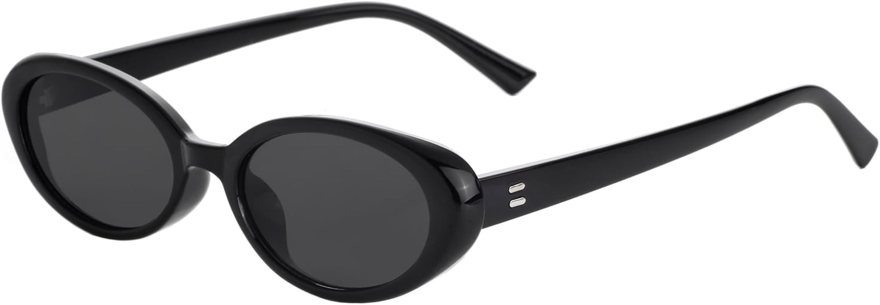 Retro Oval Sunglasses for Women Men 90s Style Vintage Small Sun Glasses UV400 Protection Shades | Amazon (US)