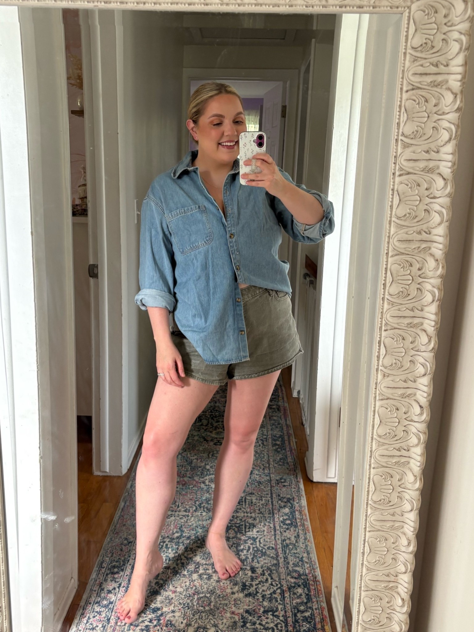 OOTD // fall transition outfit // dinner ootd // 

Top- medium 
Shorts - 32

#LTKootd #LTKSeasonal #LTKMidsize